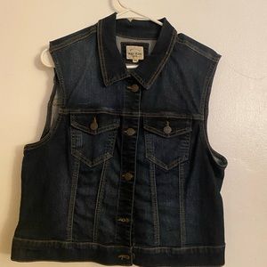 Denim vest plus size 2x
